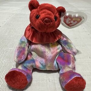 Vintage TY Beanie Baby - JULY the Birthday Bear (7.5 inch) -  Stuffed Animal Toy